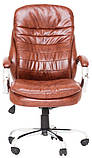 Офісне крісло керівника Richman Валенсія-В 1220х540х530 мм коричневе, фото 3