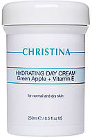 CHRISTINA Hydrating Day Cream Green Apple + Vit.E - Увлажняющий дневной крем с яблоком, вит. Е для норм. кожи