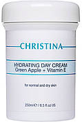 CHRISTINA Hydrating Day Cream Green Apple + Vit.E — Зволожувальний денний крем із яблуком, віт. Е для норм. шкіри