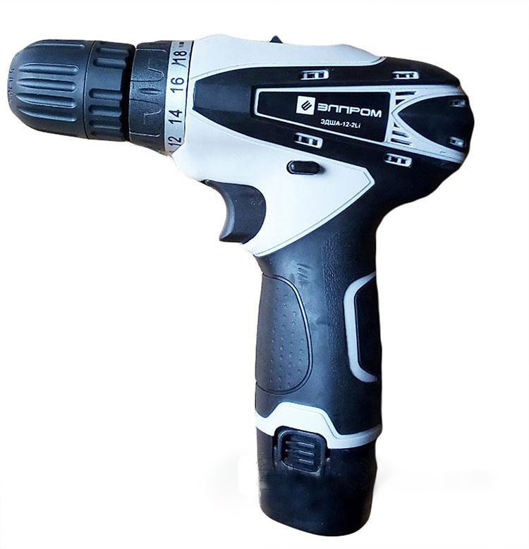 Акумуляторний шуруповерт Елпром ЕДА-12-2Li (2 АКУМУЛЯТОРИ)