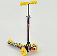 Самокат А 24703/779-1294 MINI "Best Scooter",3 колеса світло, PU, трубка керма алюмінієва, у коробці
