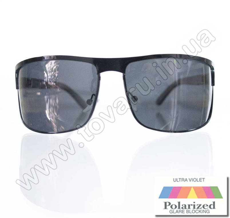 Окуляри чоловічі сонцезахисні поляризаційні - Чорні - 1660, фото 2