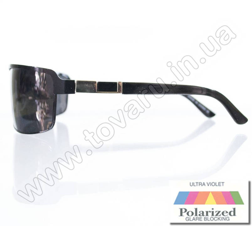 Окуляри чоловічі сонцезахисні поляризаційні - Чорні - 1660, фото 3
