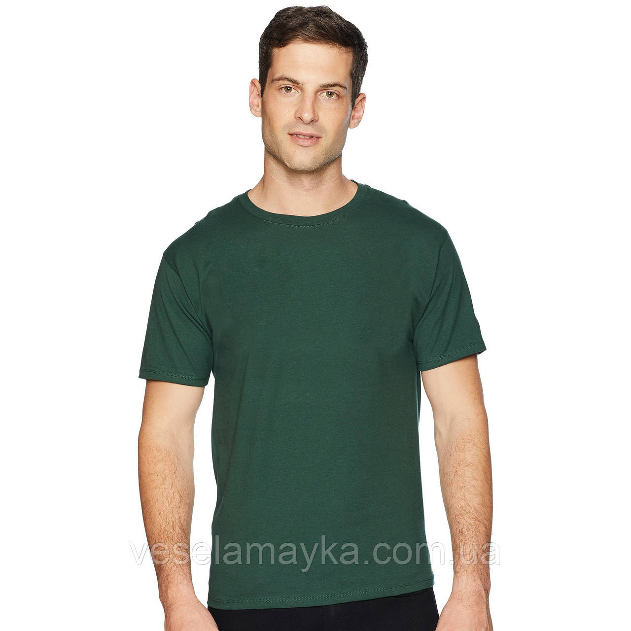 Ущільнена темно-зелена чоловіча футболка (Преміум), фото 1
