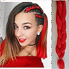 ❤️ Канекалон для афро кос ❤️ червоний, фото 3