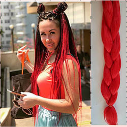 ❤️ Канекалон для афро кос ❤️ червоний