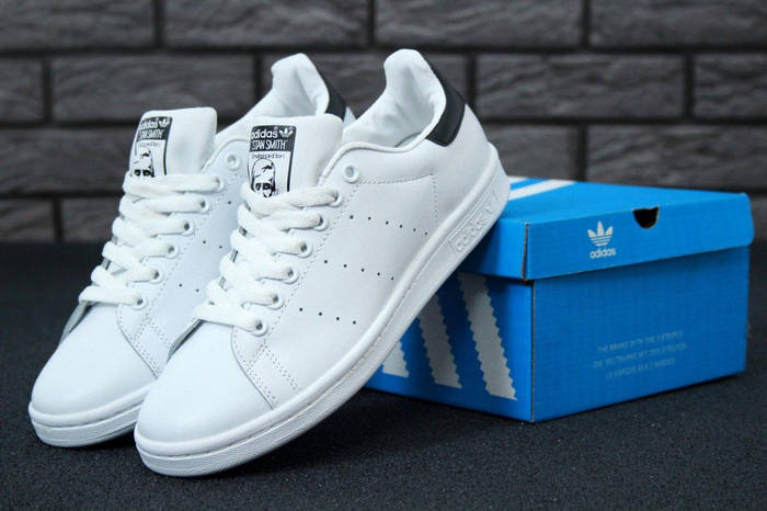 Мужские кроссовки Adidas Stan Smith / Кеды кожаные Адидас стэн смит ...