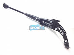 Підніжка для велосипеда алюмінієва задня, для квадратних труб, дуп, для 24-28", чорна