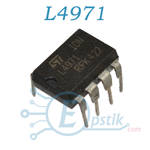L4971, DC-DC-перетворювач, DIP8