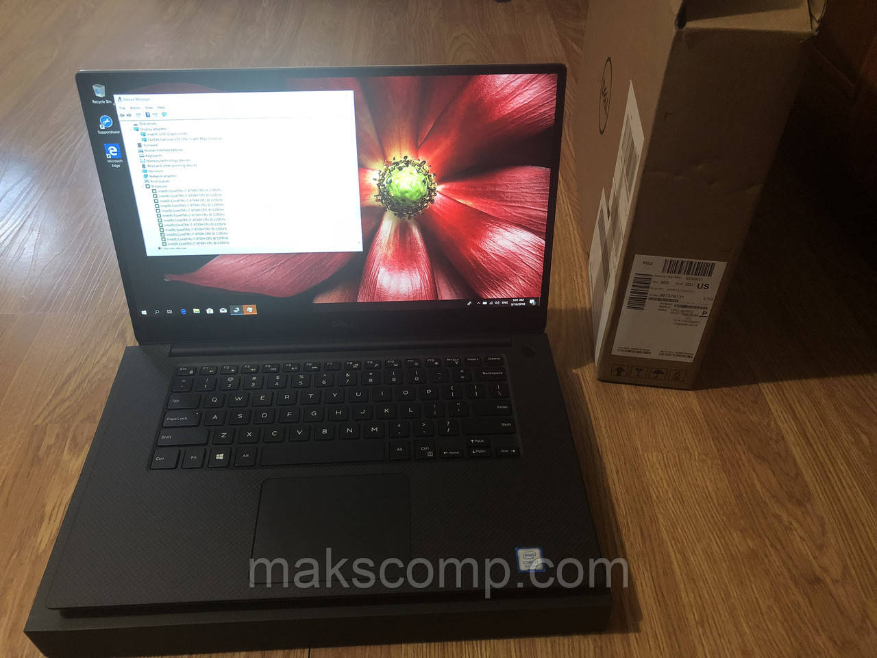 Dell XPS 9570 15'6 FHD i7 8750H Nvidia 1050Ti 4Gb, 16Gb DDR4, 256Gb m.2 ssd