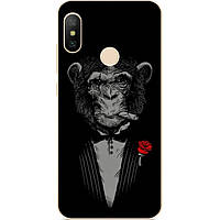 Силіконовий бампер для Huawei P20 Lite з малюнком Мавпа з сигарою