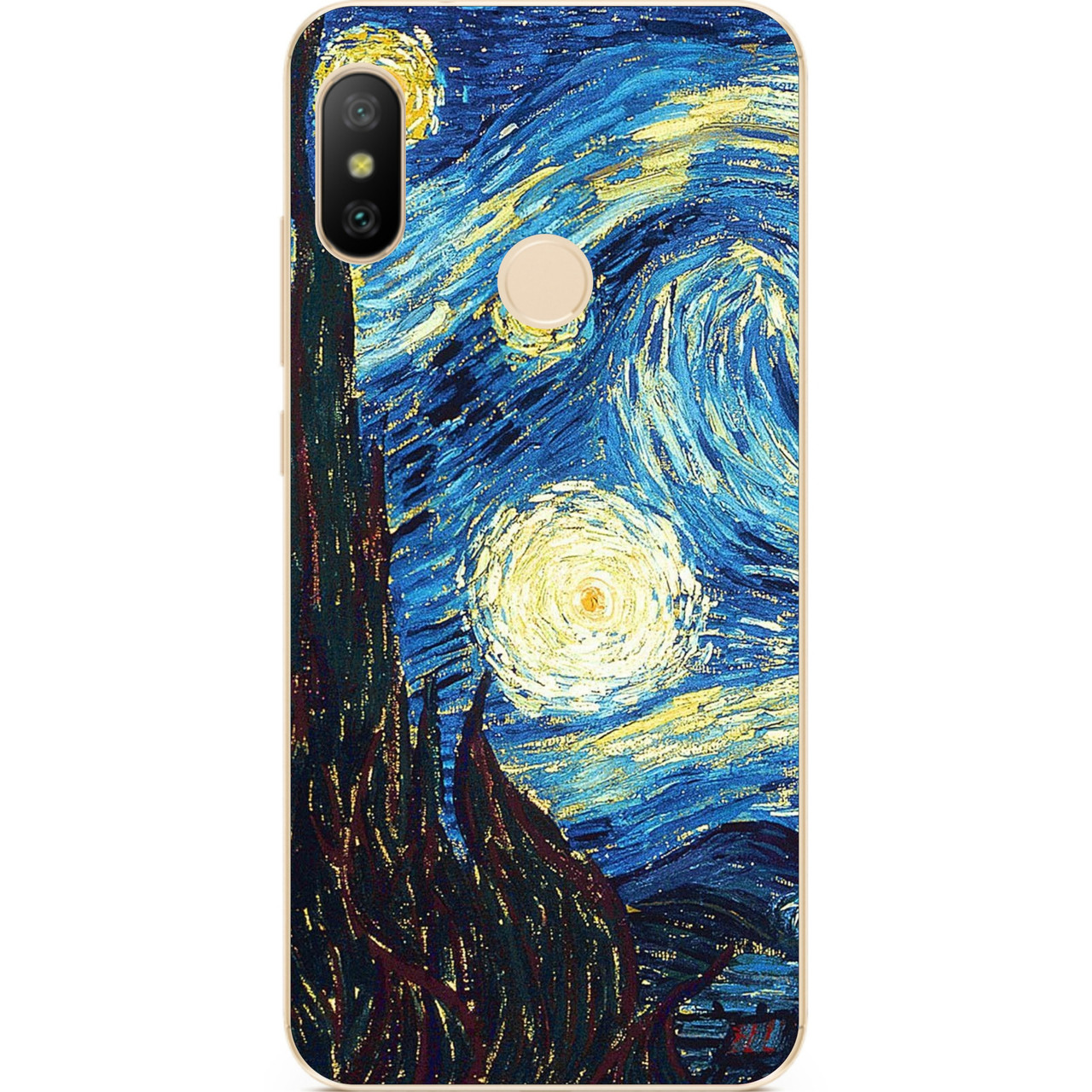 Силіконовий бампер для Huawei P20 Lite з малюнком Місячна ніч