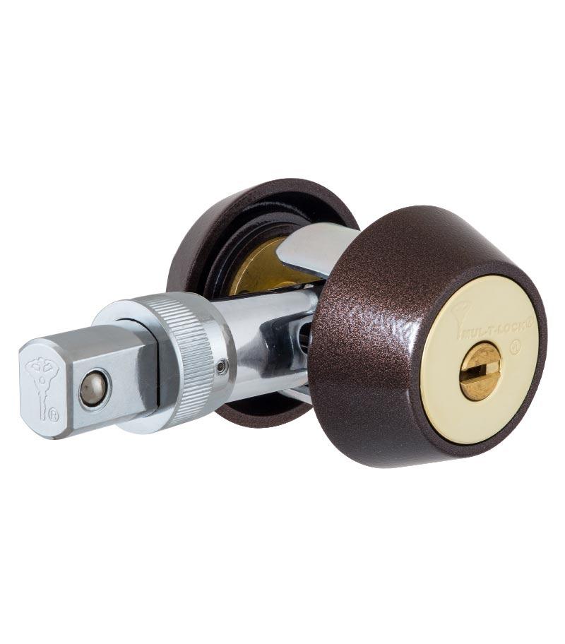 Замок врізний MUL-T-LOCK 1-WAY DEAD_BOLT HERCULAR BROWN UNIV BS60/70мм *INTERACTIVE+ 3KEY DND3D_BLUE (Ізраїль)