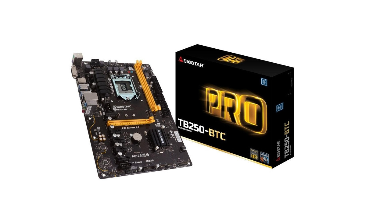 Материнська плата Biostar TB250-BTC Intel B250, s1151, ATX