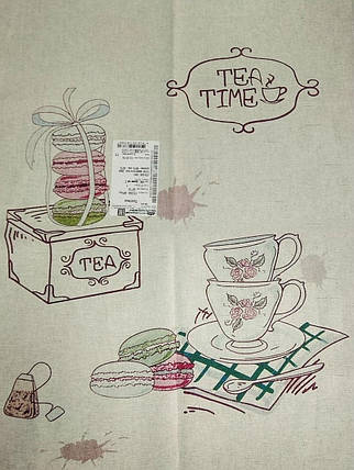 8 Березня. Комплект подарунковий у тубусі "Година чаю"(набір кухонних рушників 50*70 см 3 шт.), фото 2