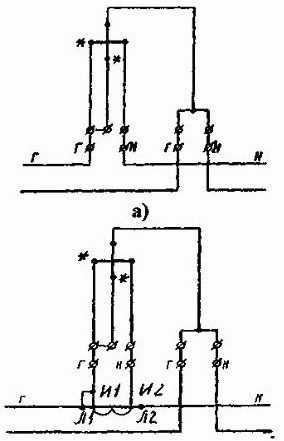 Схеми включення однофазного лічильника активної енергії