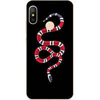 Силіконовий бампер для Xiaomi Redmi Note 6 Pro з малюнком Gucci