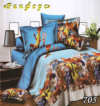 Напівторна постільна білизна Тет-@-Тет 705 (з 1 наволочкою)