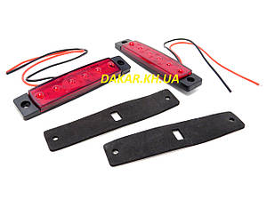 Автомобільний світлодіодний LED габаритний ліхтар 24 В червоний