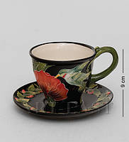 Порцелянова чайна пара "Гібіскус" (Pavone) BS-120, фото 3