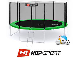 Батут Hop-Sport 14ft (427 см) із зовнішньою захисною сіткою
