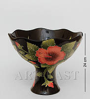 Фарфорова ваза для цукерок і фруктів "Гібіскус" (Pavone) BS-123, фото 3