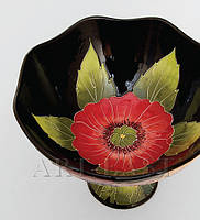 Порцелянова ваза для цукерок і фруктів "Маки" (Pavone) BS-124, фото 4