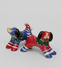 Порцеляновий набір сіль-перець "Барбос і Бобік" (Pavone) BS-146, фото 1