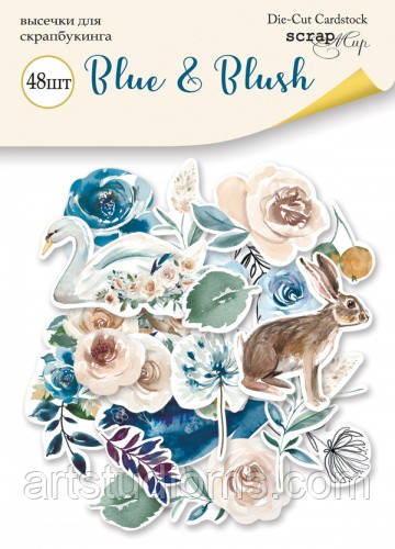 Набір висічок для скрапбукінгу 48 шт. від Scrapmir Blue&Blush SM5000014
