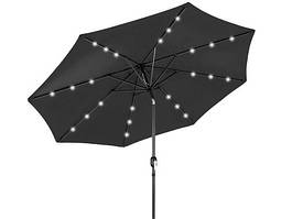 Світлодіодна парасолька LED 300 см СІРИЙ