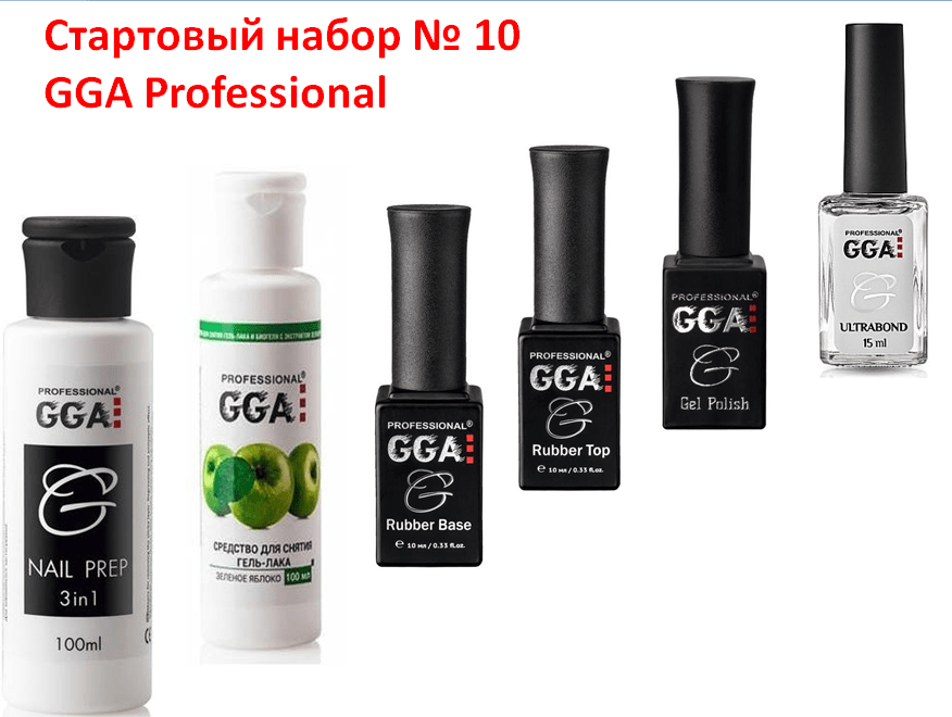 Стартовий набір для манікюру МІНІ, GGA Professional No 10