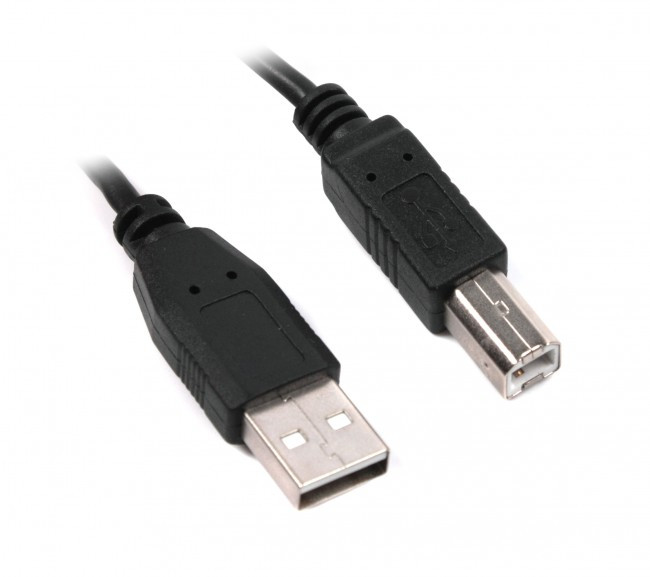 Кабель USB 2.0 - 4.5м AM/BM Maxxter U-AMBM-15 черный
