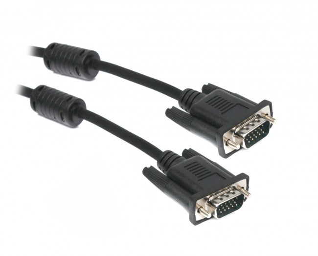 Кабель VGA - 3.0м Maxxter V-VGA-10 VGA 3+4C HD15M/HD15M двойное экраниров 2 феррит 3.0 м