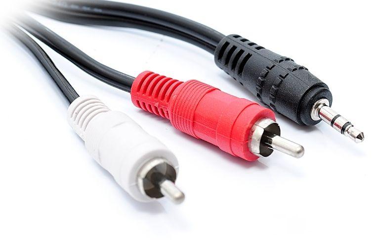 Кабель Audio DC3.5>2RCA mini-jack M > 2тюльпана M 5.0m PE