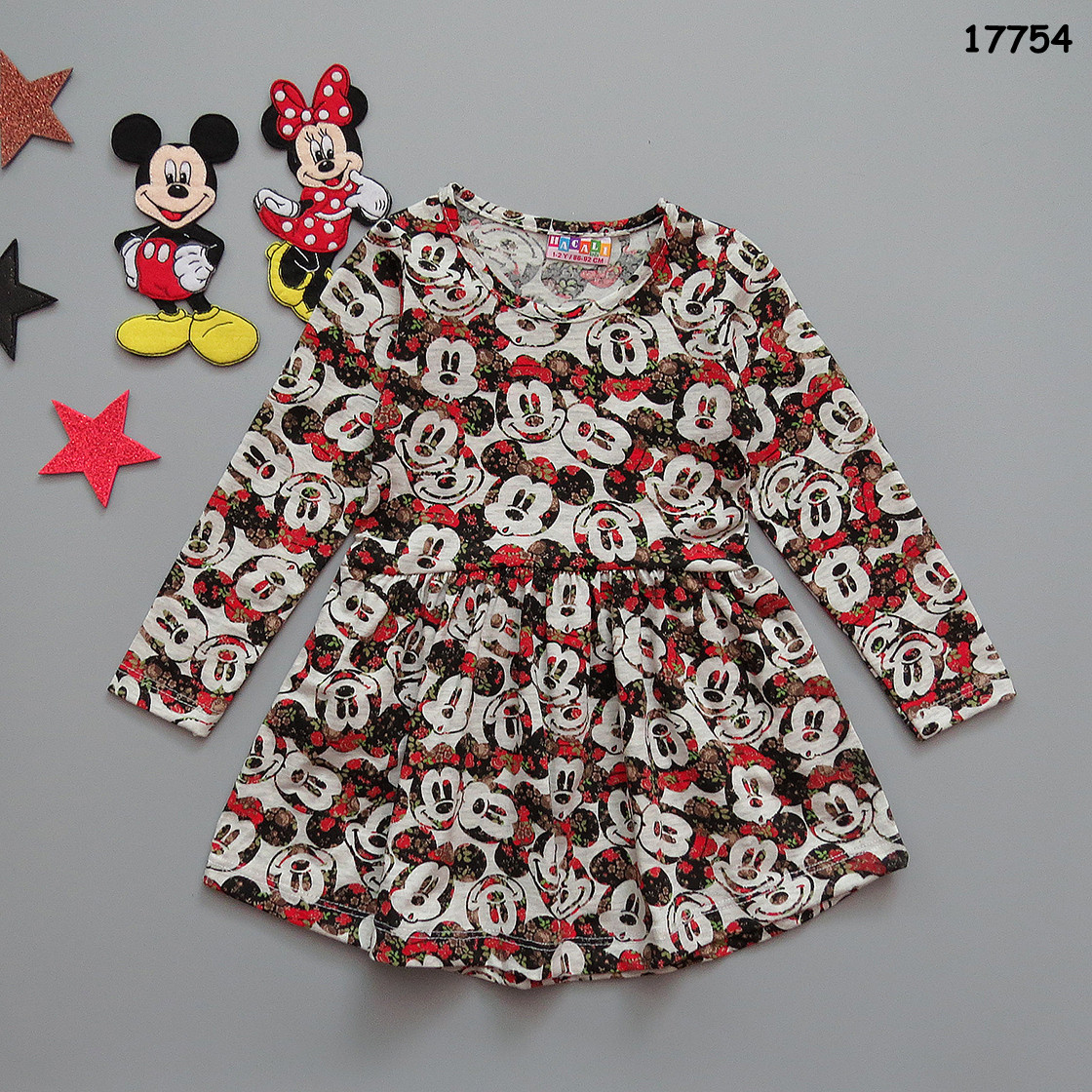 Платье Minnie Mouse для девочки. 86-92 см - фото 1 - id-p869535892