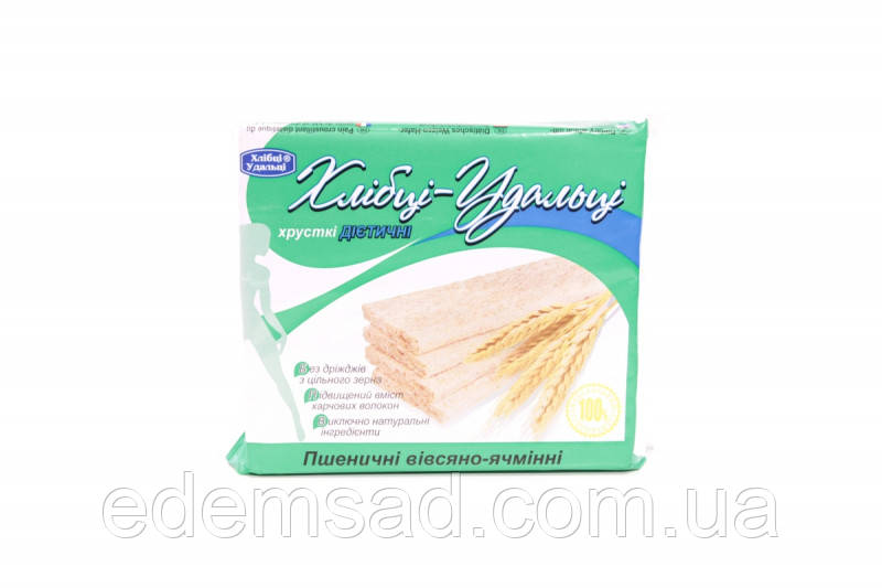 Хлібці-удальці "Пшеничні вівсяно-пшеничні", 100 г