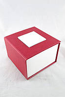 Коробка подарункова для наручного годинника картонна Червона (код: 12833)