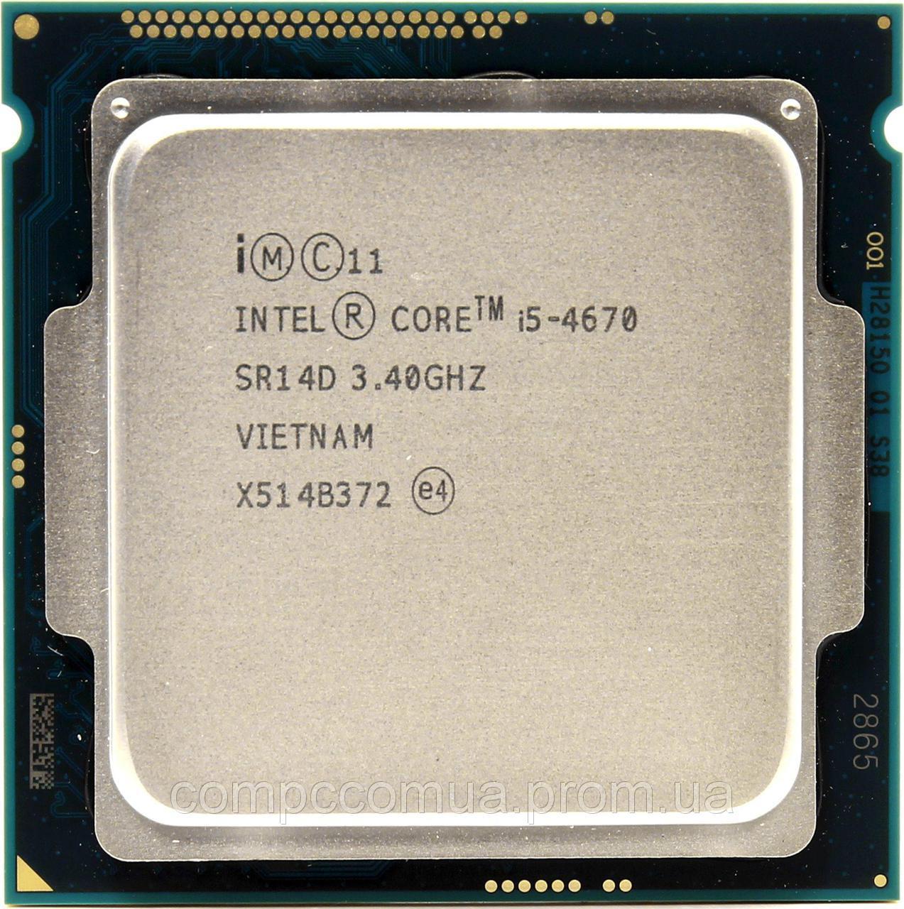 Intel Core i5 4670 SR14D 3.80GHz/6M/84W Socket 1150 Процесор для ПК, фото 1