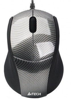 Миша A4Tech N-100-1 Carbon V-Track USB mini 1000dpi