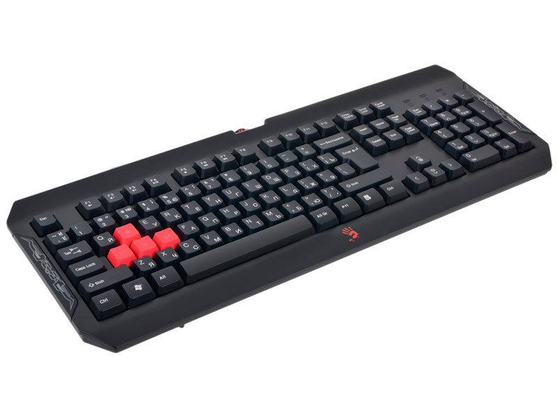 Клавіатура A4tech Bloody Q100 USB Black Ігрова мультимедійна