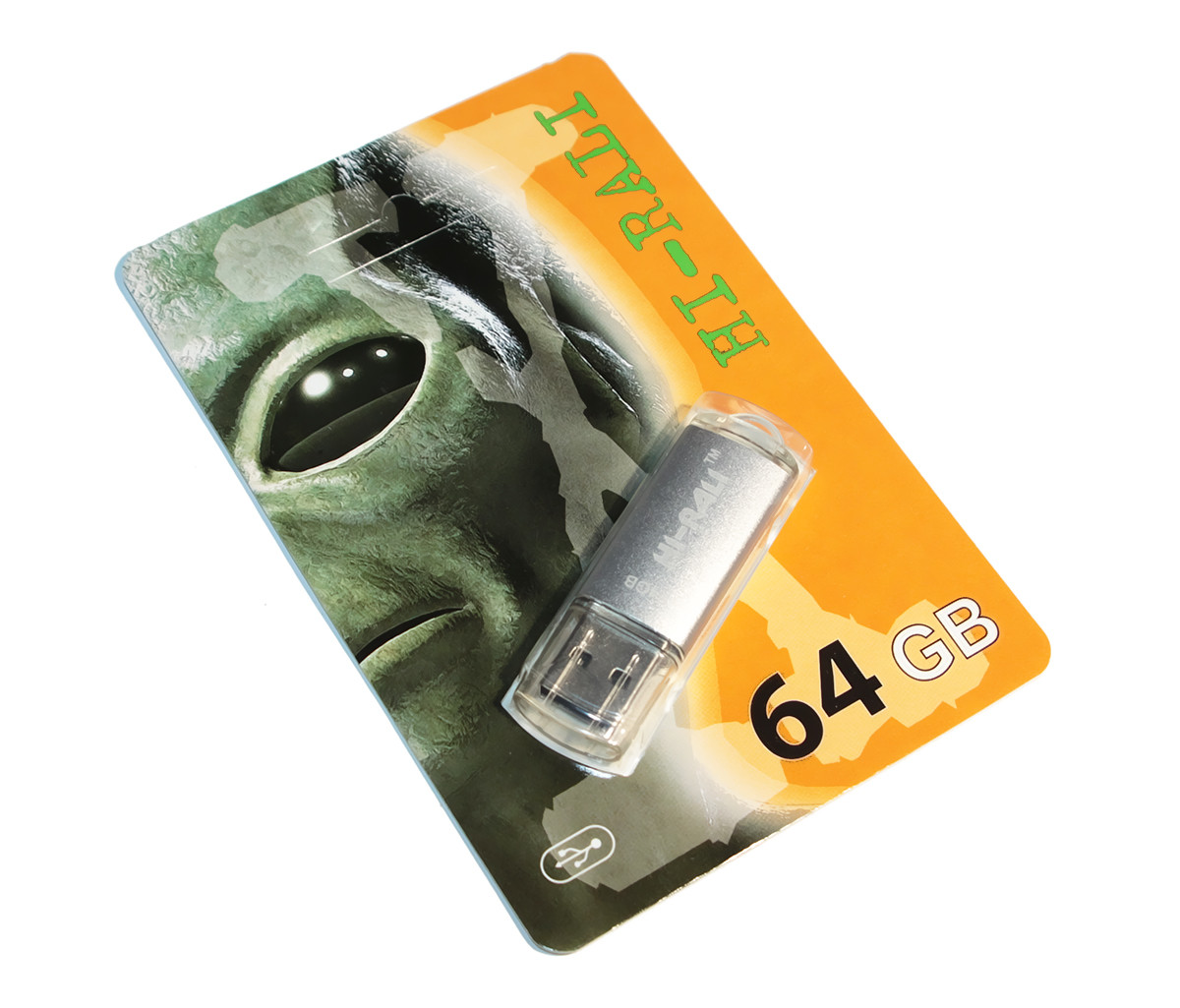 USB Flash Drive 64Gb Hi-Rali Rocket series Silver HI-64GBVCSL
