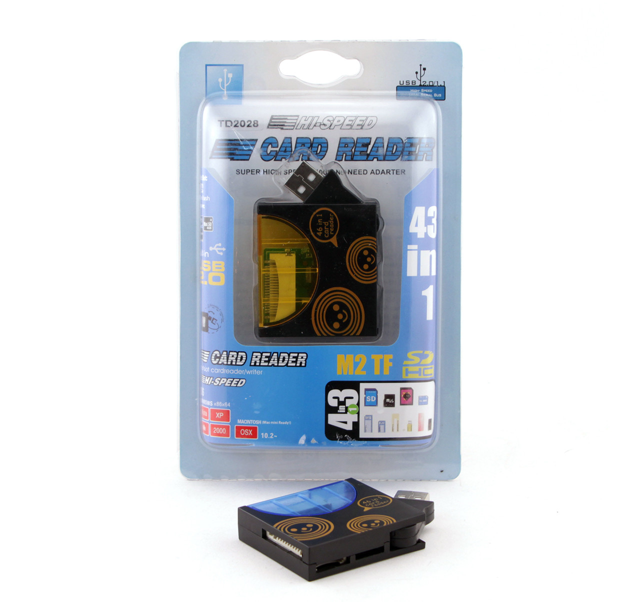 Card Reader зовнішній AtCom TD2028 Black/Blue