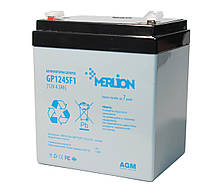 Акумулятор для ДБЖ 12В 4.5 Ач AGM Merlion GP1245F1 12V 4.5 Ah 90х70х100 мм
