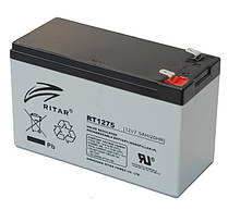 Акумулятор для ДБЖ 12В 7.5 Ач AGM Ritar RT1275 12V 7.5 Ah 151х65х100 мм