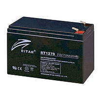 Акумулятор для ДБЖ 12В 8Ач AGM Ritar RT1280 12V 8.0 Ah 151х65х100 мм