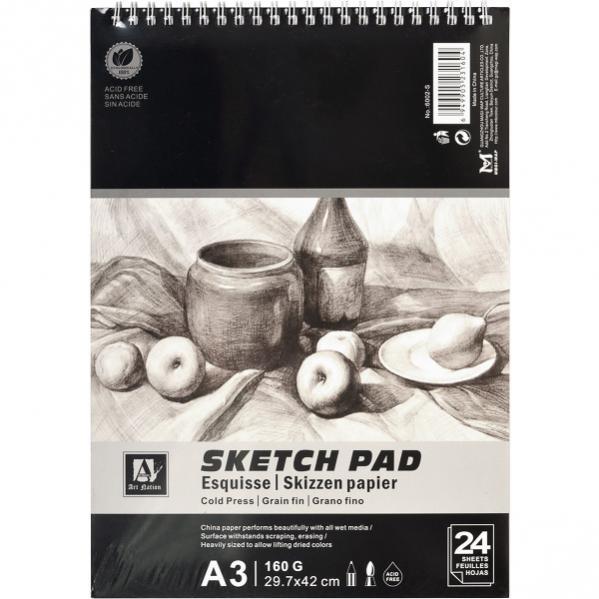 Альбом "Sketch Pad" 24 листи, 160г/м², А4, фото 1