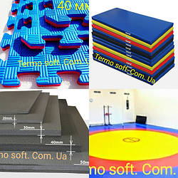 Покриття і настили для спортивних залів.Мати спортивні . Татамі "Ластівчин хвіст".