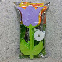 Тюльпан великий 32 см товщина 1,6 см, 3 шт, різні кольори на підставці