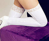 Латексні панчохи з мереживом, фото 6