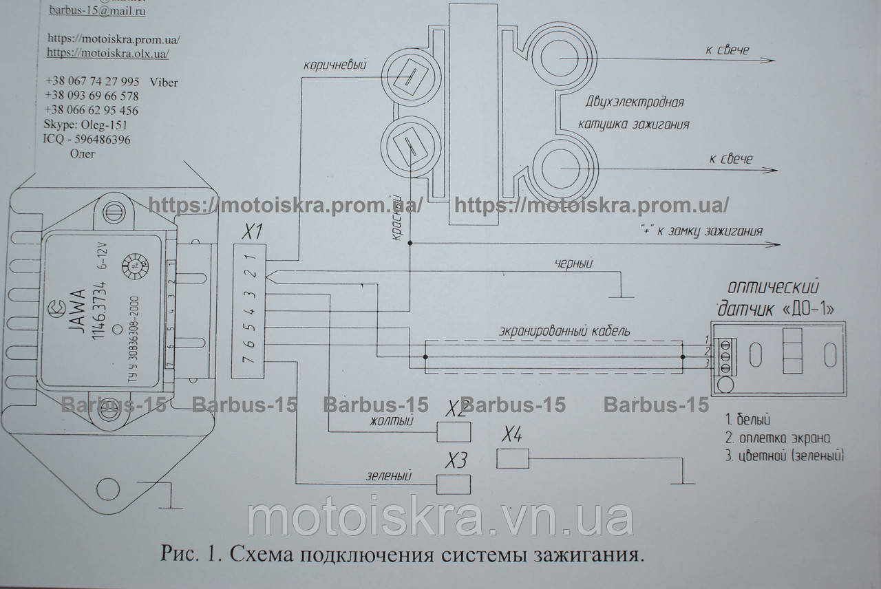 Электронное зажигание на Яву 6-12 Вольт микропроцессорное (ID#731852462 ...